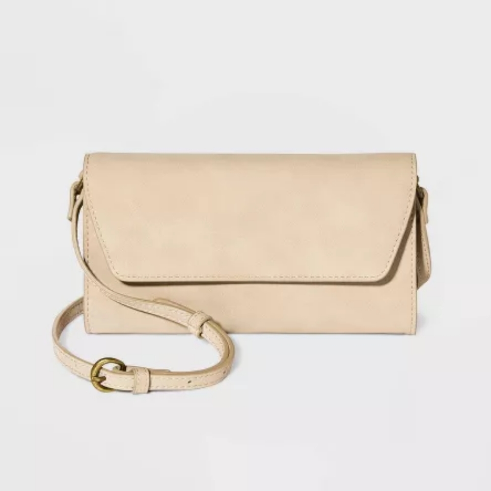 Wallet on a String Card Case - Universal Thread. Color Beige.